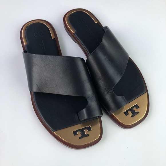 tory burch selby toe ring slide sandal